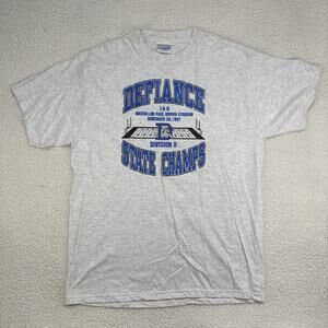 Vintage 90s Defiance High School Football State Champs 1997 T-Shirt Mens XL USA
